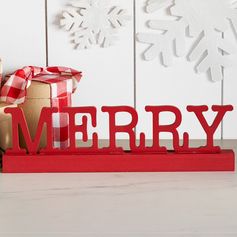 Merry Tabletop Sign