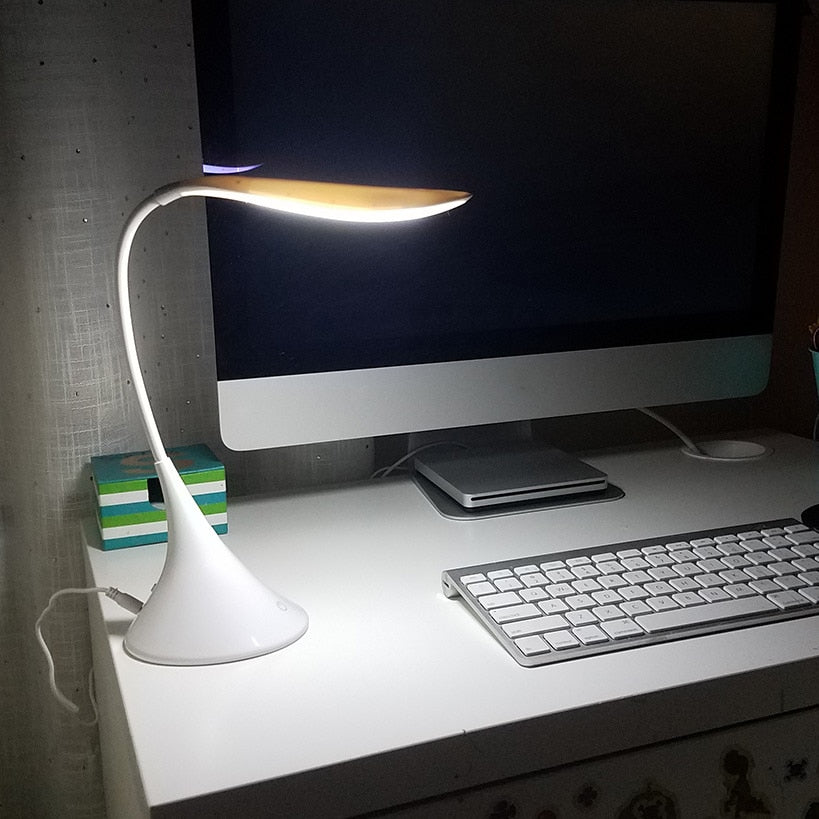 LED Desk Lamp Flexible Gooseneck with USB Cord
