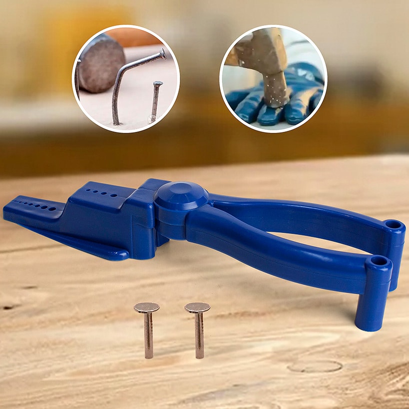Nail Holder for Hammering Safety Plastic Pliers