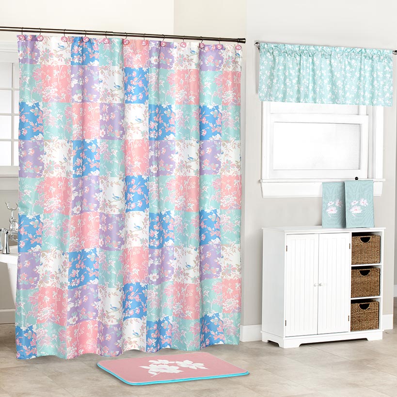 Garden Patch Shower Curtain, Bath Rug, Hand Towels, Valance, or Hooks