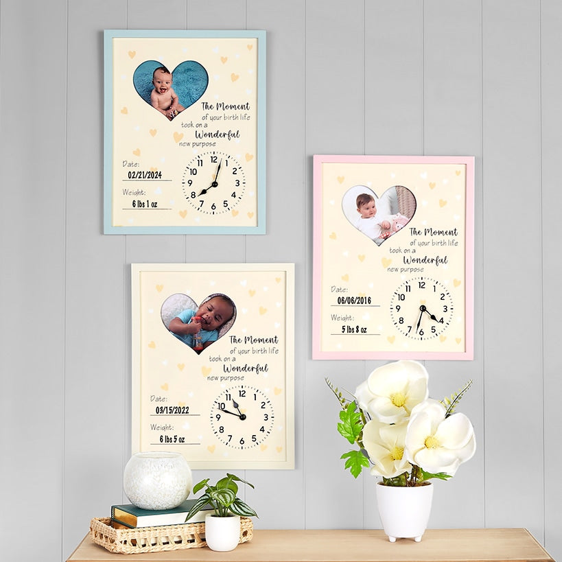 Baby Is Born Frame - Custom Newborn Keepsake