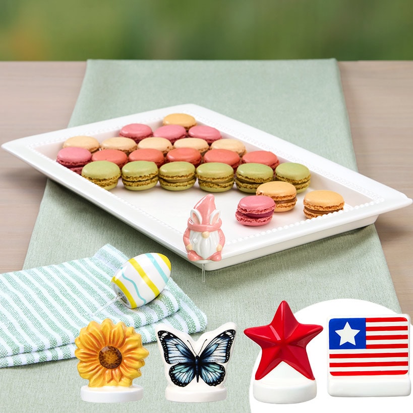 Serving Platter with Interchangeable Holiday Icons