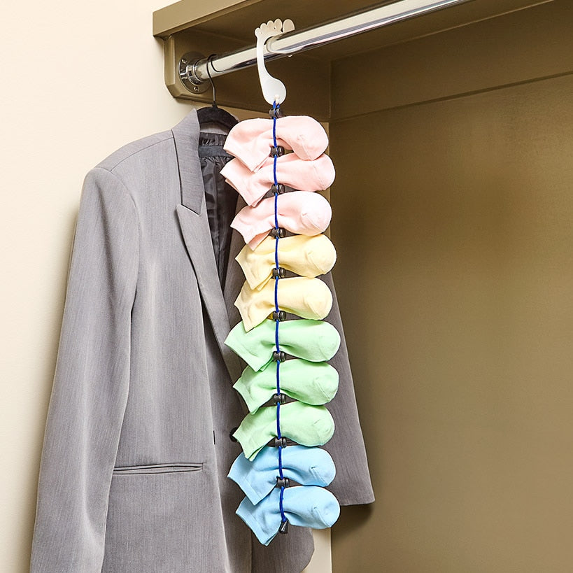 Sock Laundry, Drying Hanger, Sock Storage Hanger, Holds Up to 10 Pair