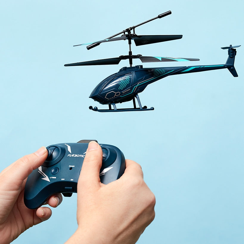 Air Shark Remote Control Helicopter - LED Light, Rechargeable, Easy Control