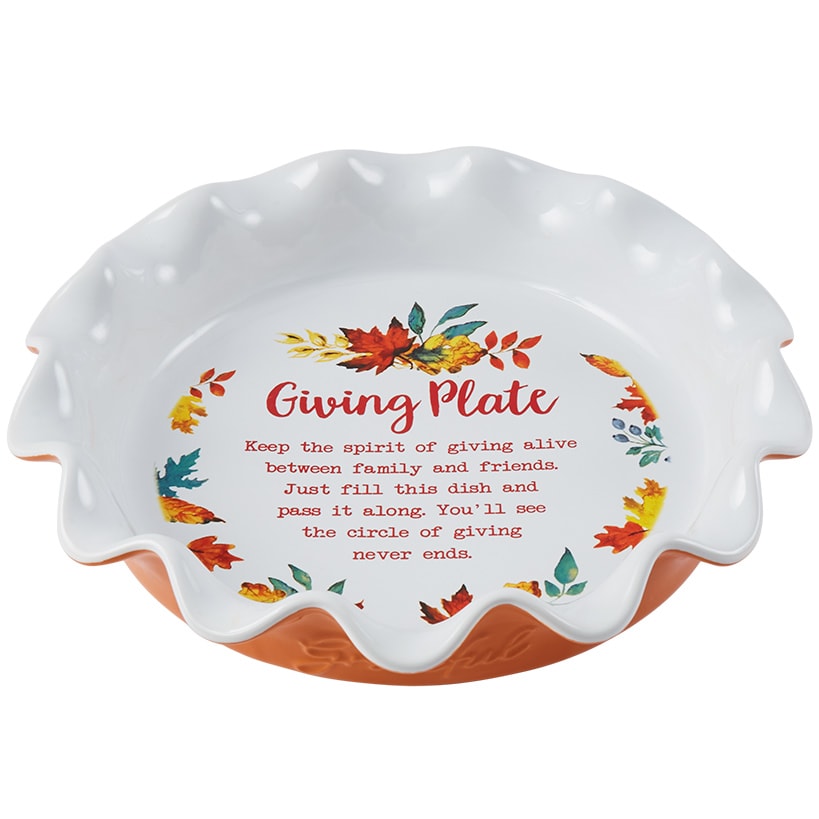 Giving Pie Plate