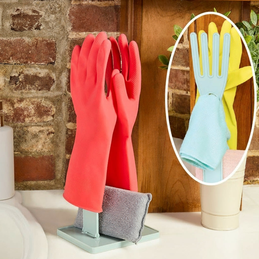 Standing Kitchen Glove Drying Rack and Storage