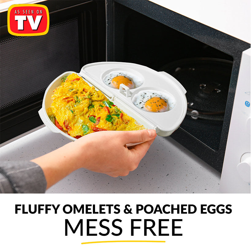 Egg 'n Omelet Cooker - Quick and Fluffy Omelets in Your Microwave