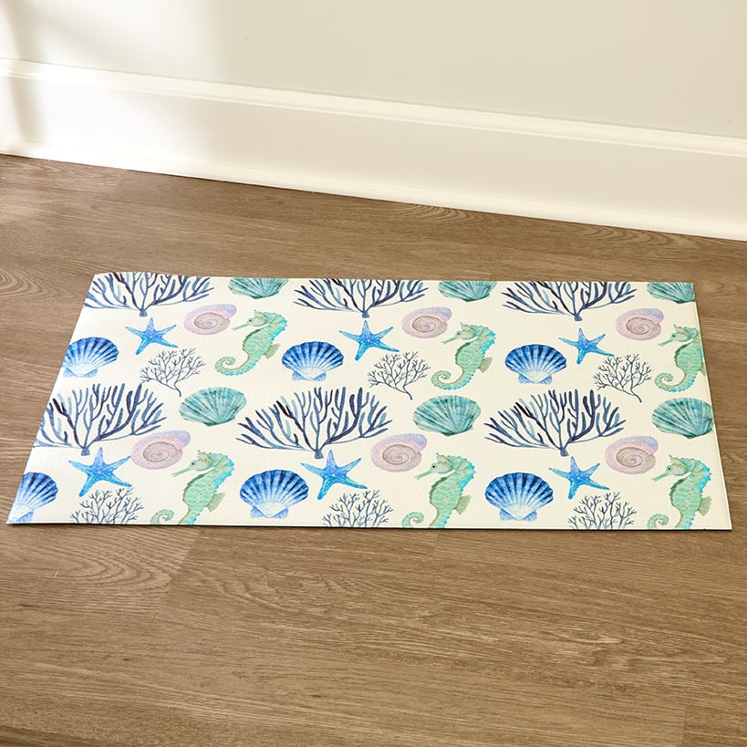 Coral Sea Kitchen Comfort Accent Rug