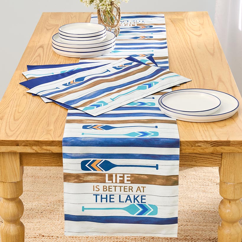 Life at the Lake Set of 4 Placemats or Table Runner