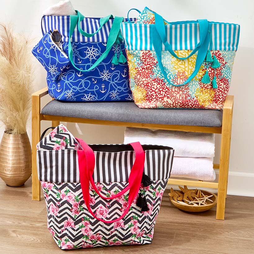 Beach Bag with Wet Pouch
