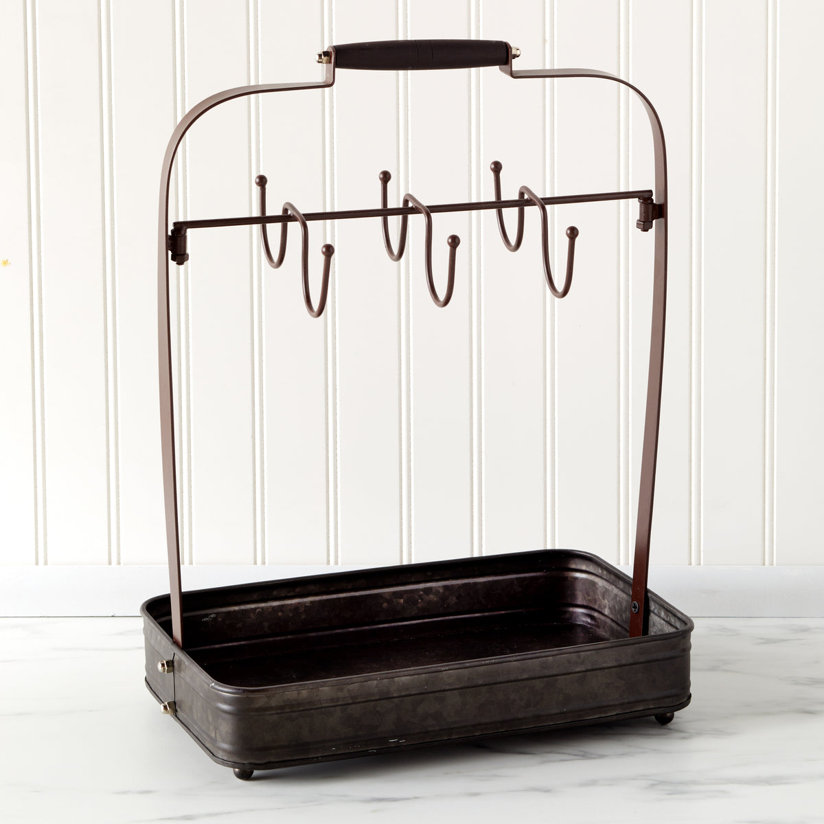 Coffee Station Mug Rack with Tray