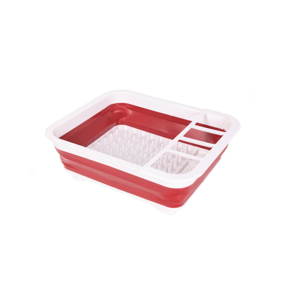Collapsible Plastic Dish Rack - 3 Colors