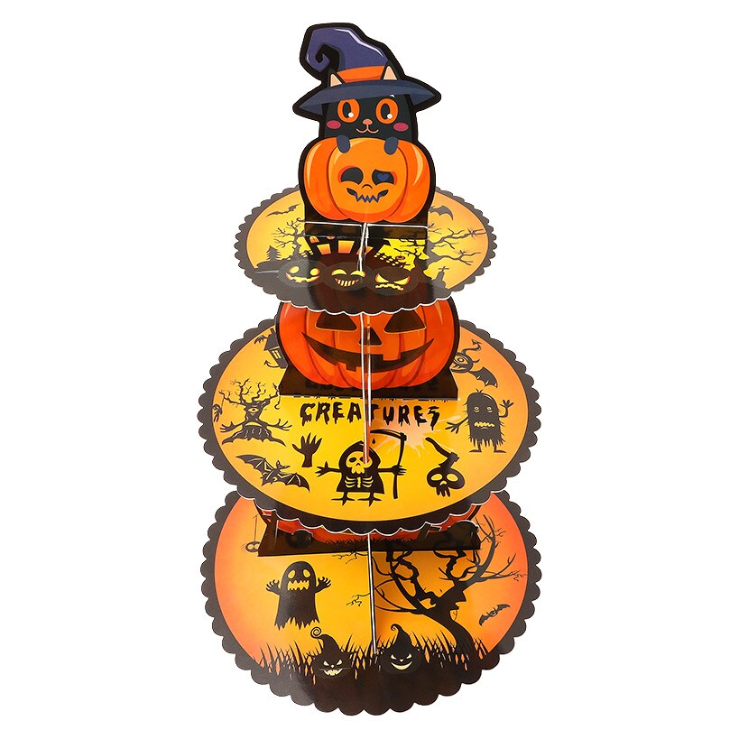 Halloween Spooktacular Dessert or Cupcake Display Stand 3-Tier#select-stand_jack-o'-lantern