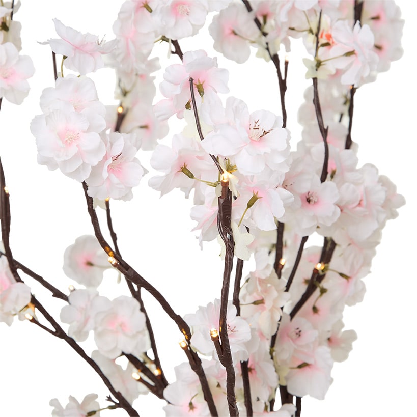 Lighted Cherry Blossom Garland, 2 Pc Branches, Table Tree, or 48" Tree