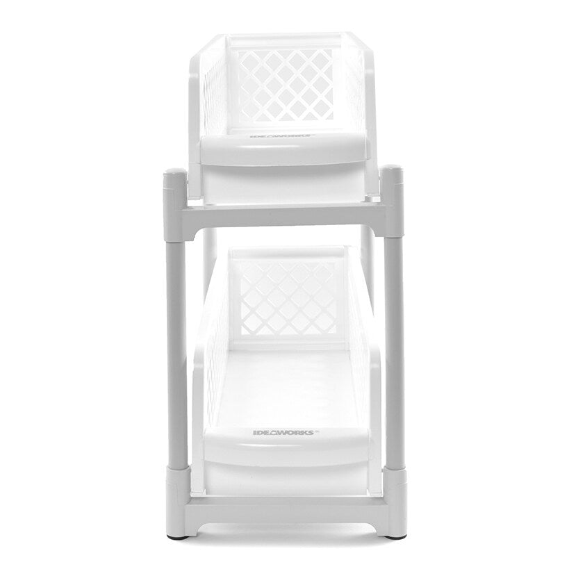 Plastic Sliding Drawer Cabinet Baskets for Kitchen or Bathroom#select-color_white