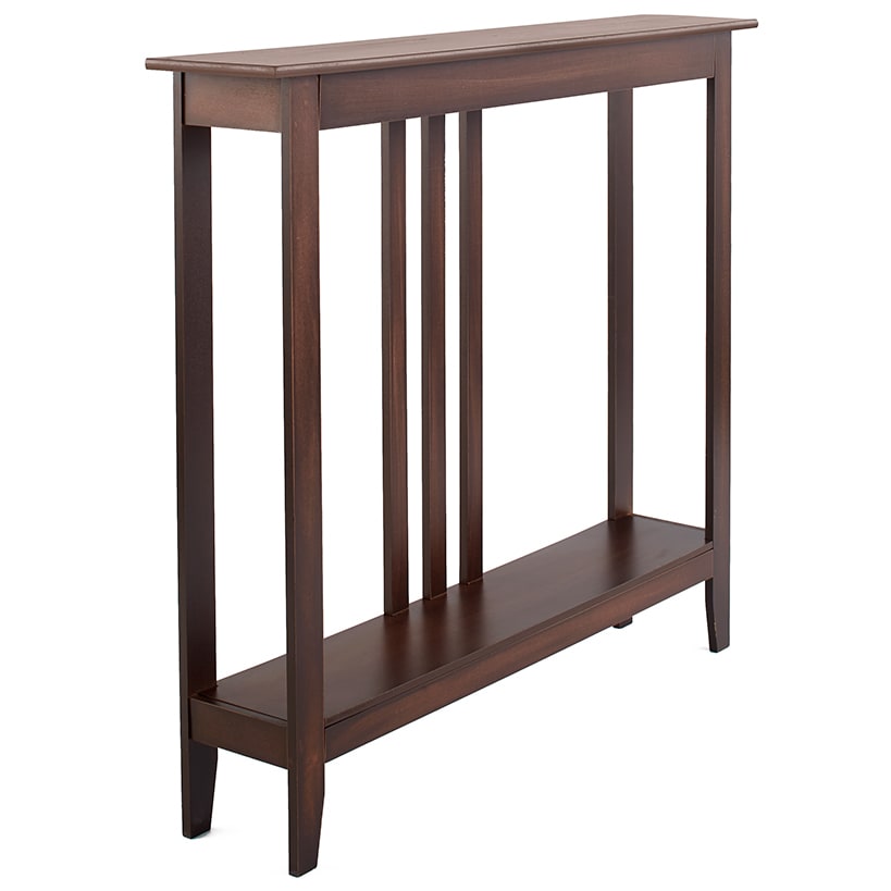 Narrow Entryway Wood Console Accent Table