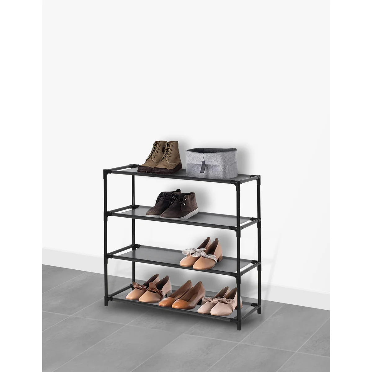 4-Tier Shoe Storage and Organizer Rack