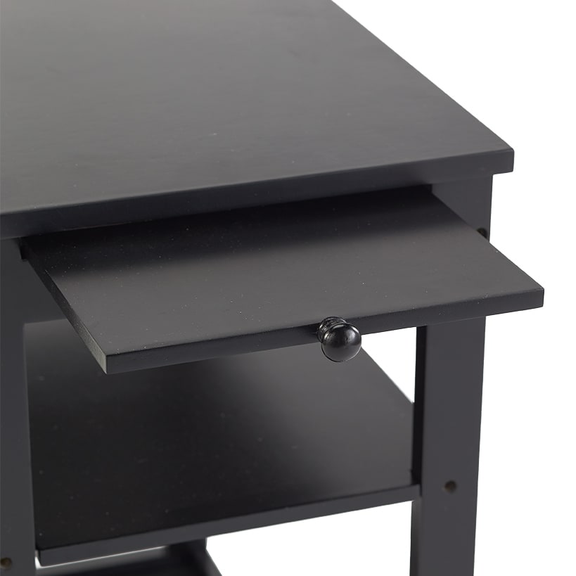 Side Table with Extension Shelf#select-side-table_black