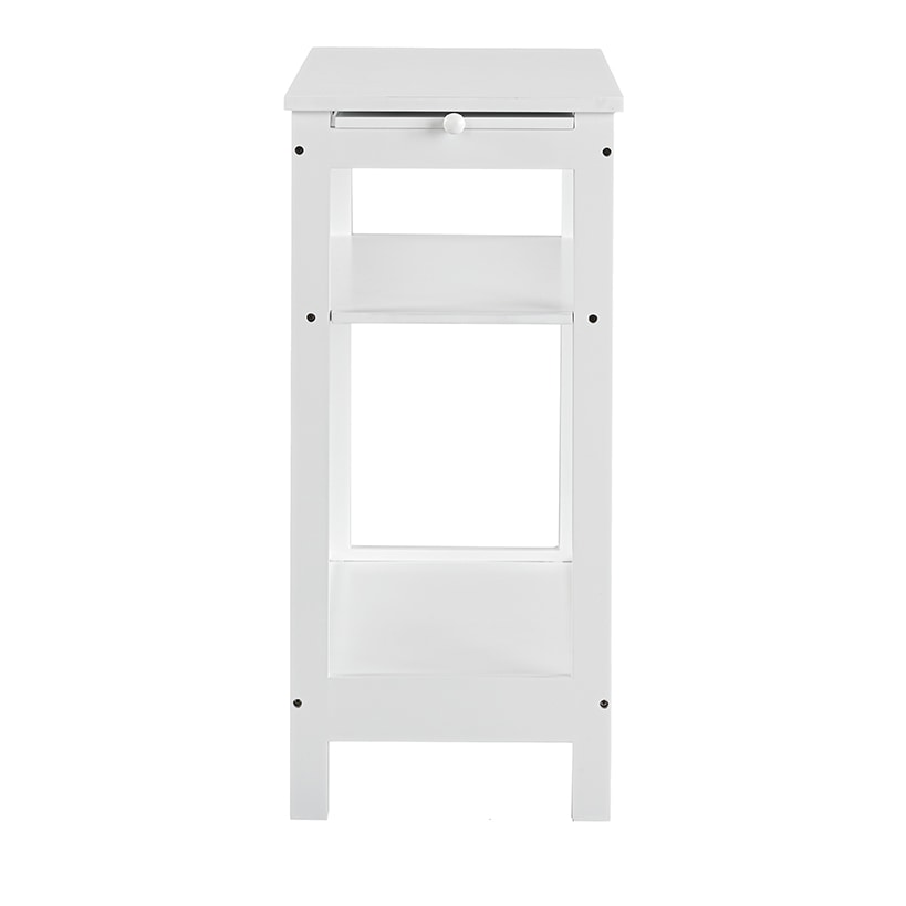 Side Table with Extension Shelf