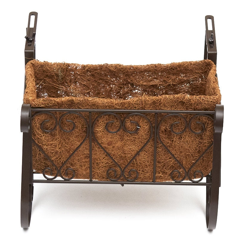 Decorative Fence and Rail Planters for Outdoor Flowers