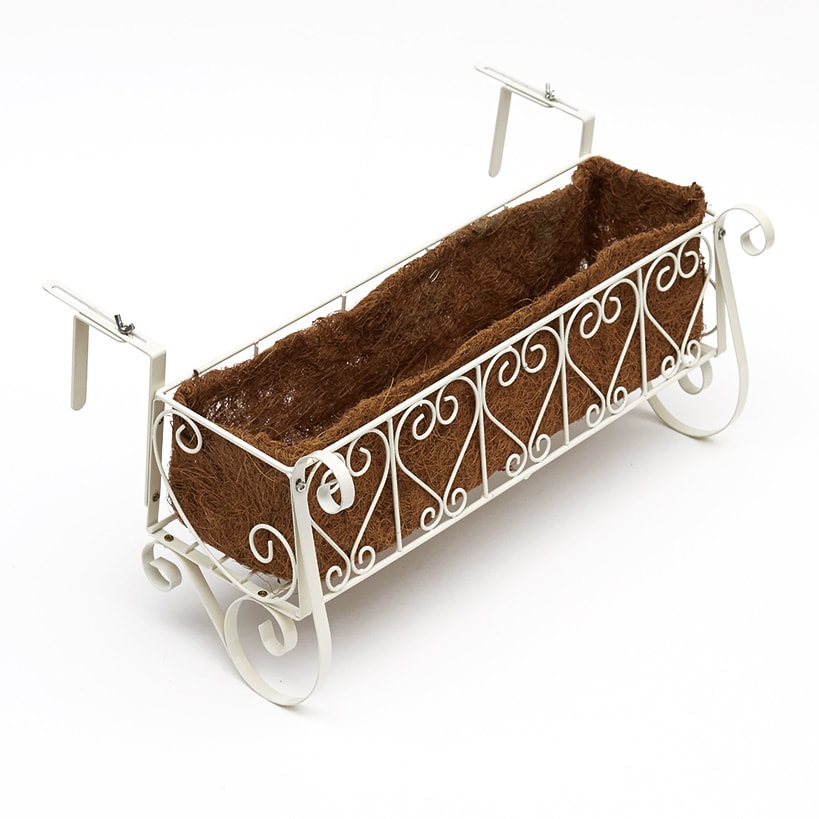 Decorative Fence and Rail Planters for Outdoor Flowers