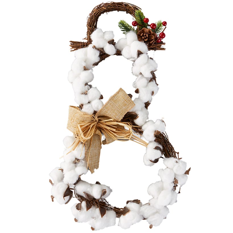 Country Cotton Boll Decor