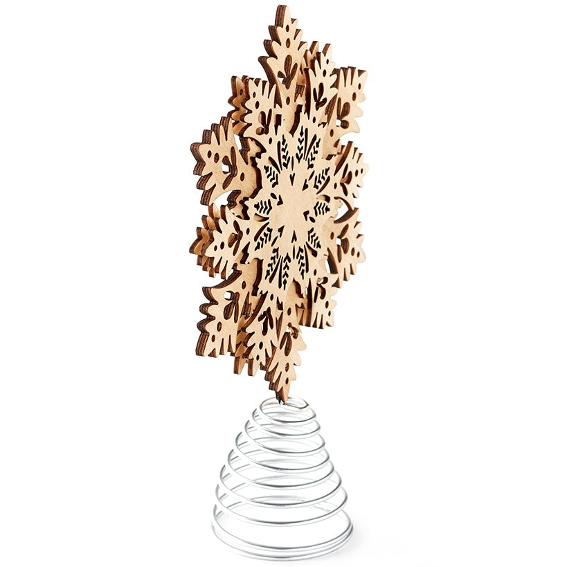 Winter Woodland Snowflake Tree Topper#select-item_snowflake-tree-topper
