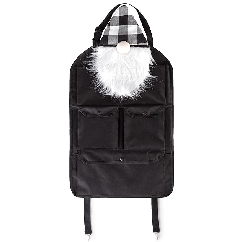 Gnome Back Seat Organizer-Adjustable Straps and Multiple Pockets