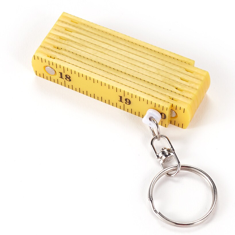 Set of 2 Mini Fold-Up Keychain Rulers
