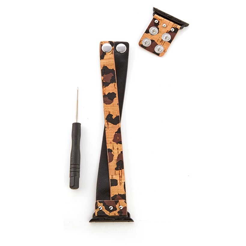 Cheetah or Snake Watchband for Apple Watch®#select-design_black-cheetah