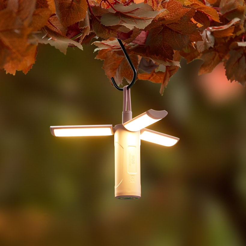 Camping Lantern 3 Panels 16 LED's Each Magnetic Tabletop Or Hanging