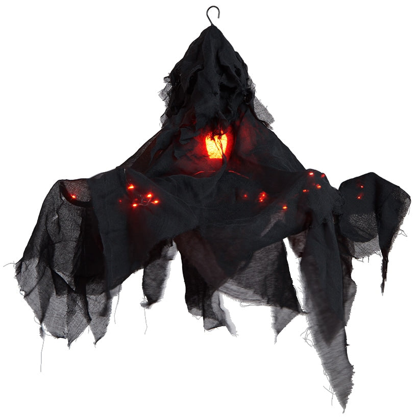 Halloween Shrouded Creepy Chandelier - Black or Chalky