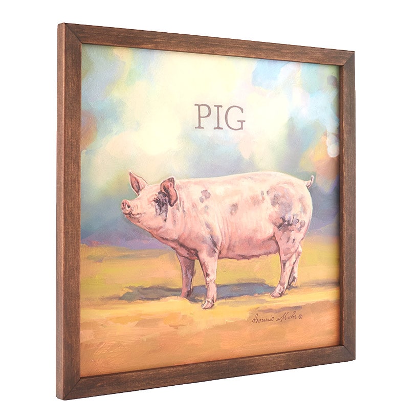 Framed Wall Art by Bonnie Mohr®#select-wall-art_piper-the-pig