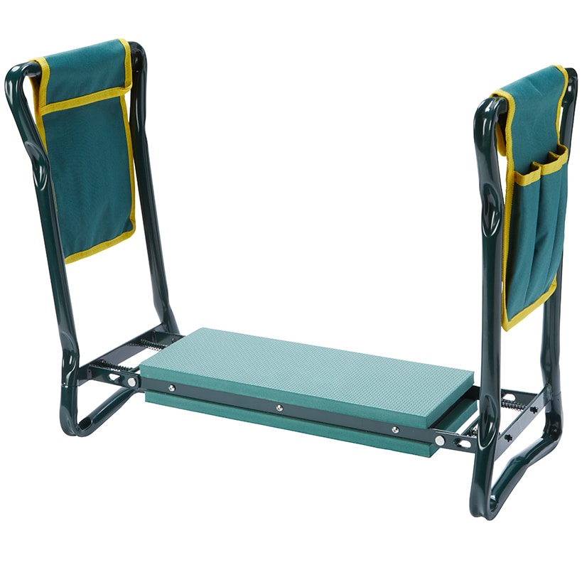 Garden Planting Bench 2 In 1 With Knee Saver And Tool Organizer#select-bench_solid