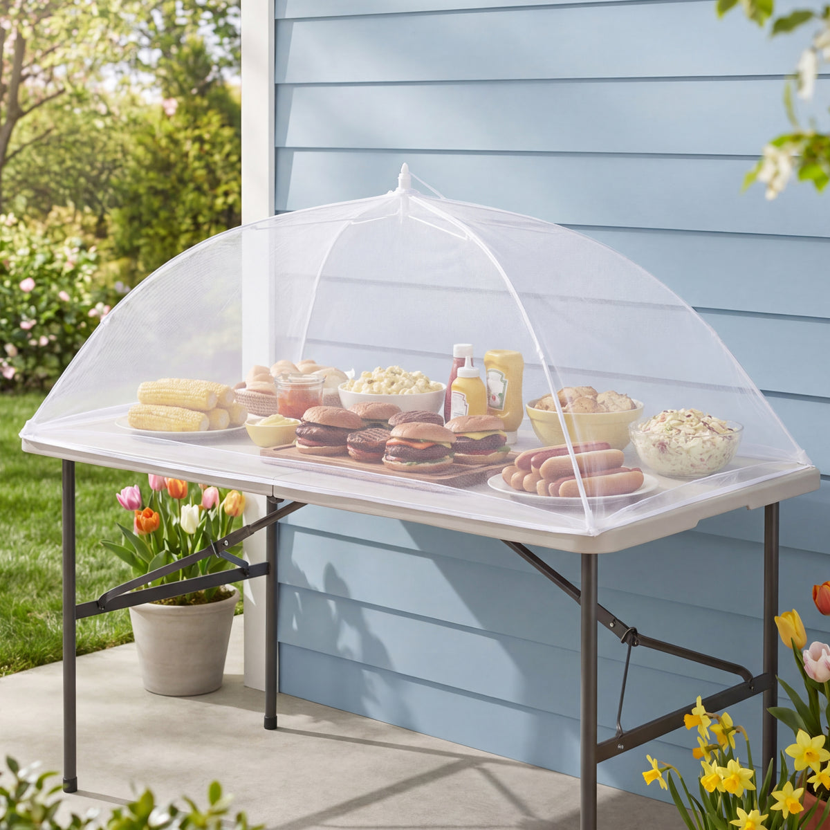 Giant Mesh Collapsible Food Cover for Outdoors
