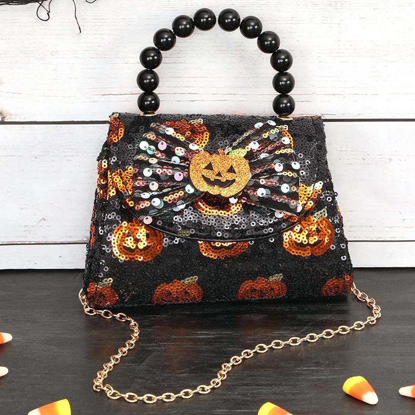 Halloween Sequin Mini Purse#select-purse_pumpkin
