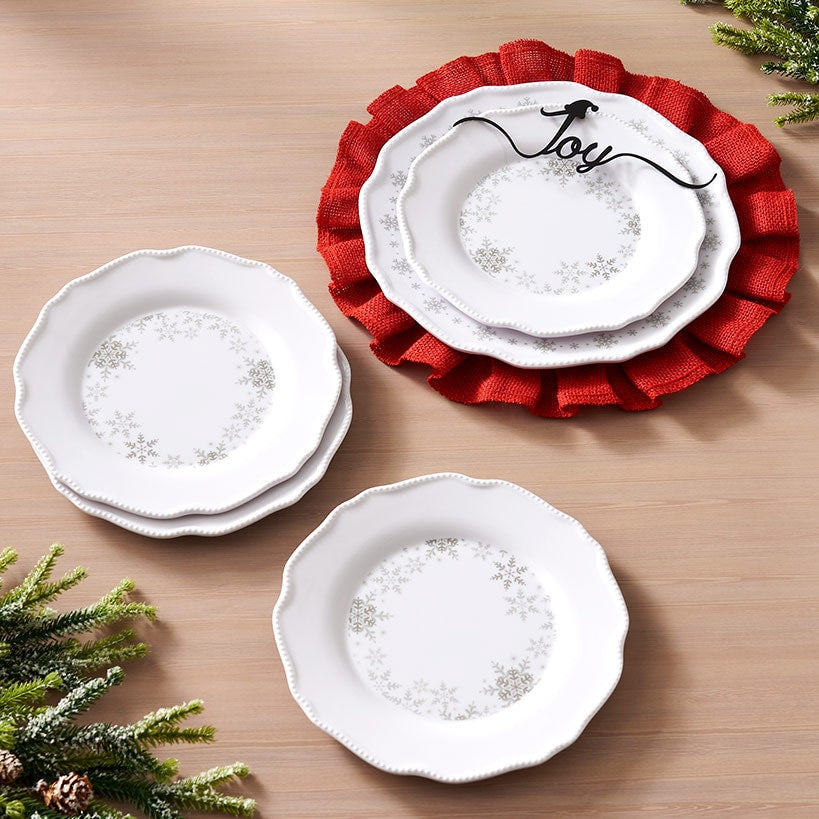 Christmas Place Setting Sentiment Word Décor or Salad Plates - Set of 4#select-item_set-of-4-melamine-salad-plates