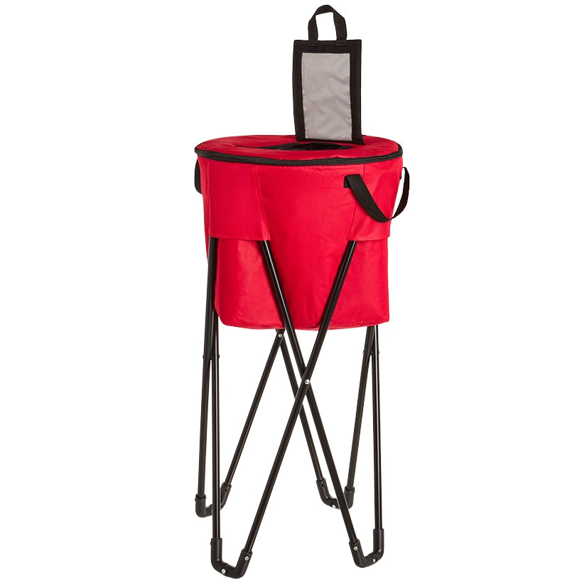 Freestanding Collapsible Insulated Portable Cooler for Drinks BBQ Party