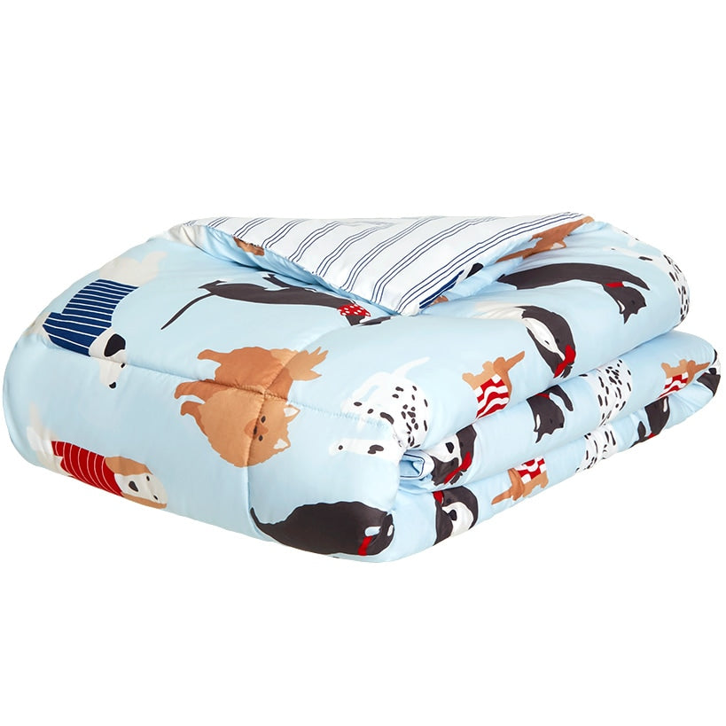 Dog's Life Reversible Queen or King Complete Comforter Set