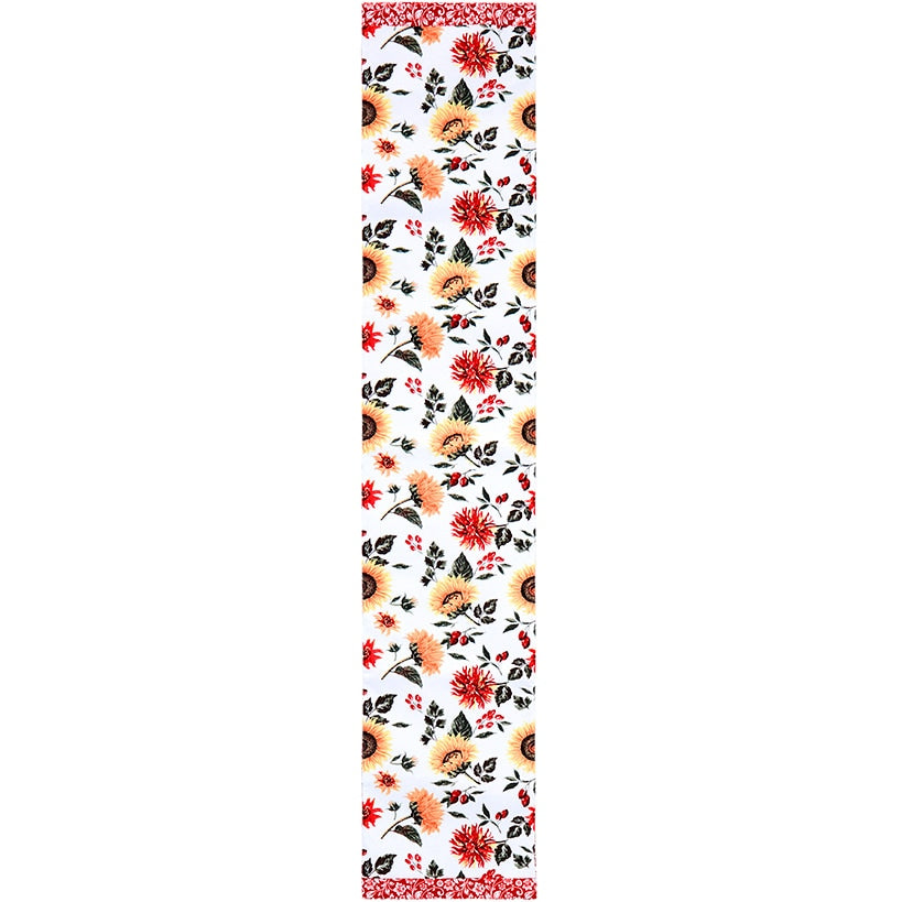 Jacobean Sunflower Table Runner or Set of 4 Placemats