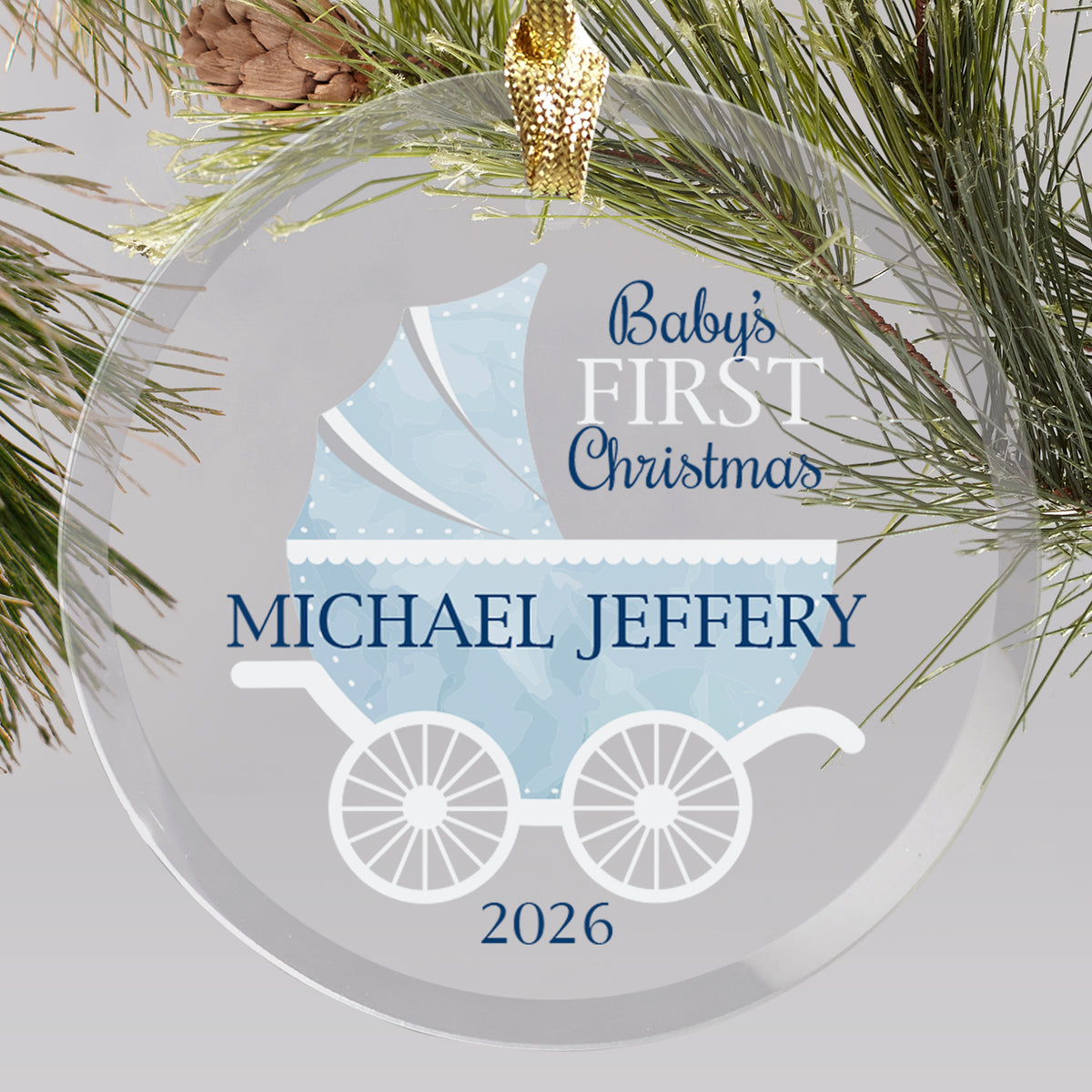 Personalized Baby's First Christmas Ornament