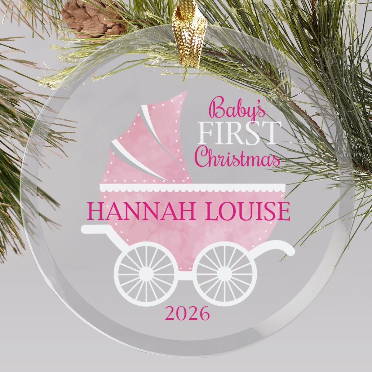 Personalized Baby's First Christmas Ornament