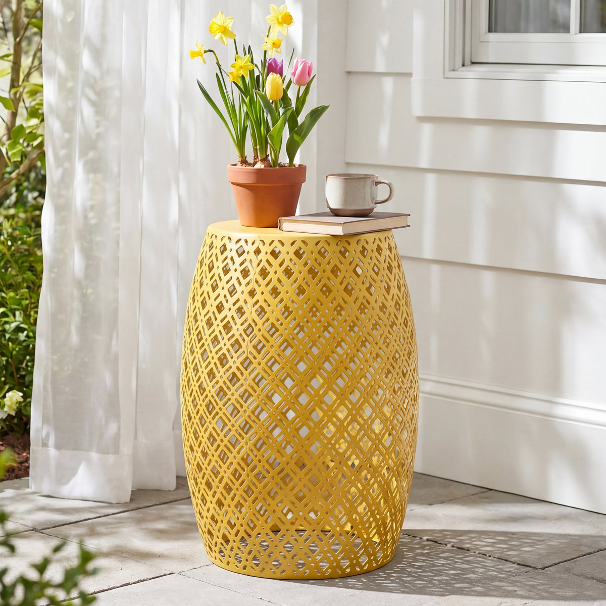 Metal Barrel Stool