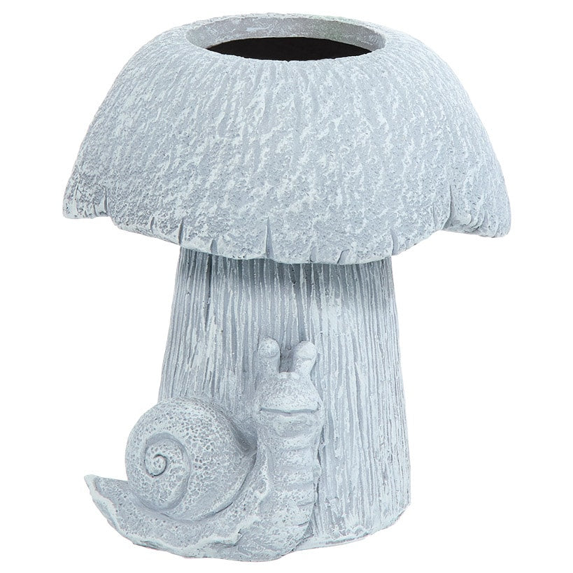 Mushroom Planter Gray Large Medium or Small Garden