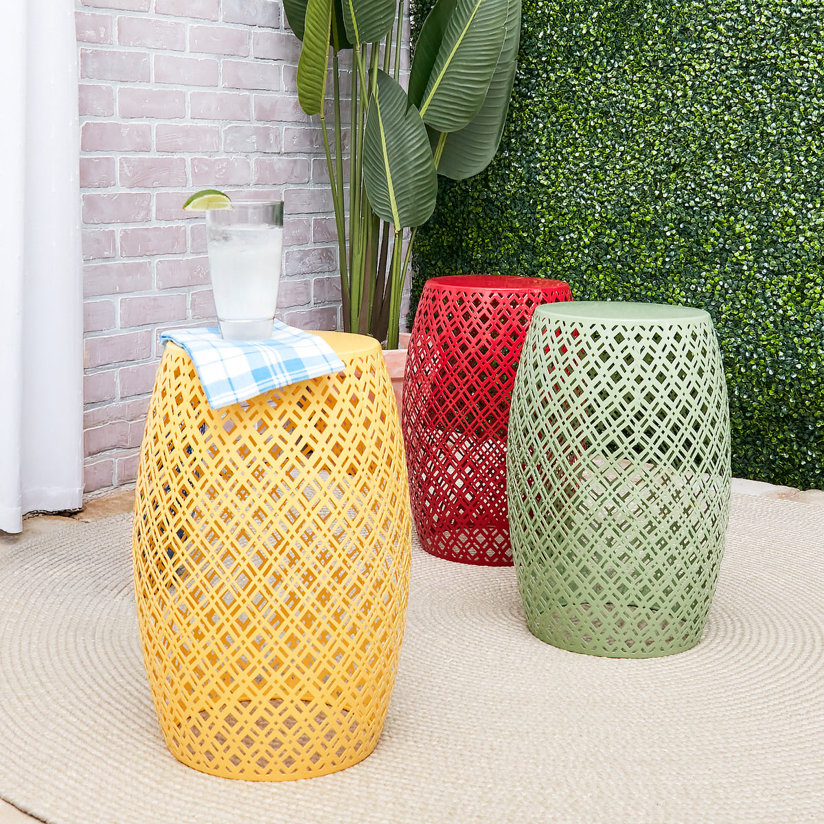 Metal Barrel Stool