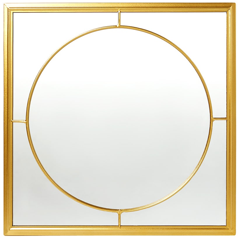 Decorative Flower or Oval Metal Mirrors - Black or Gold