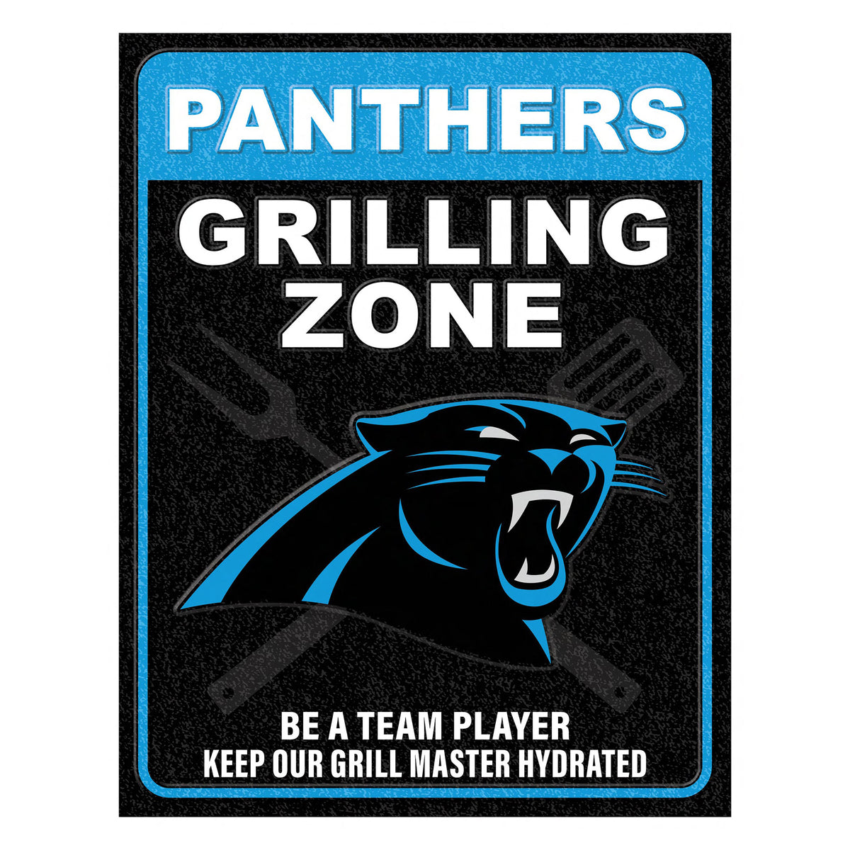 NFL Grill Zone Metal Sign