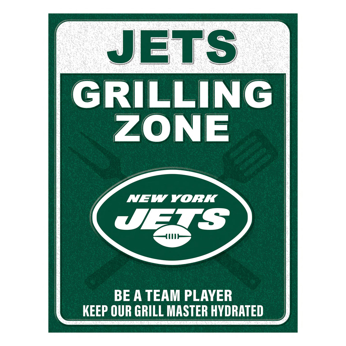 NFL Grill Zone Metal Sign