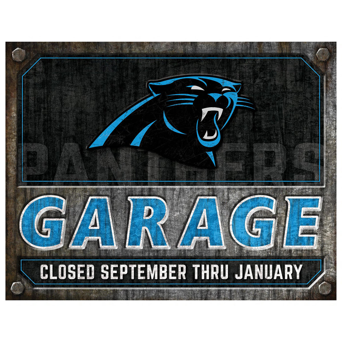 NFL Garage Metal Sign