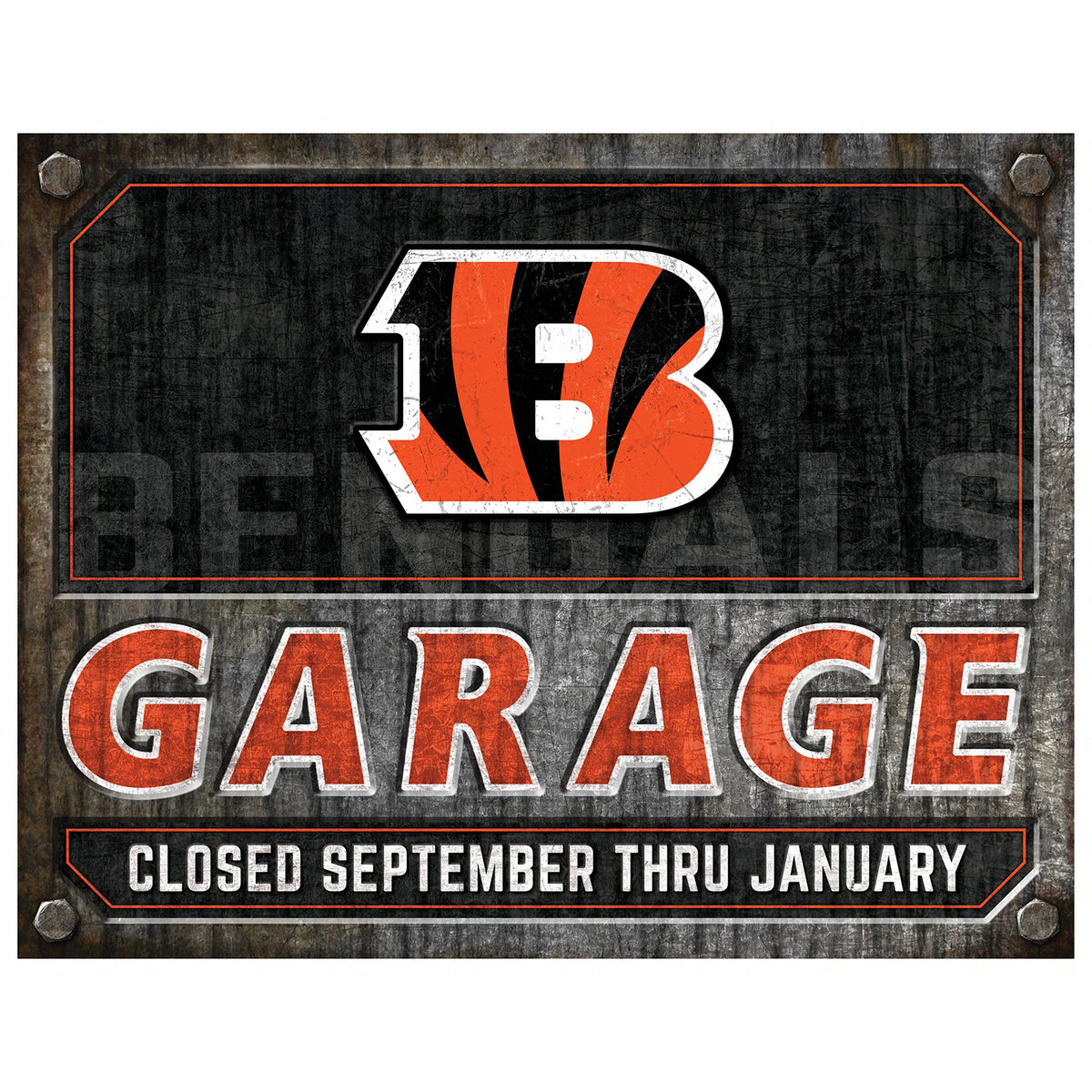 NFL Garage Metal Sign